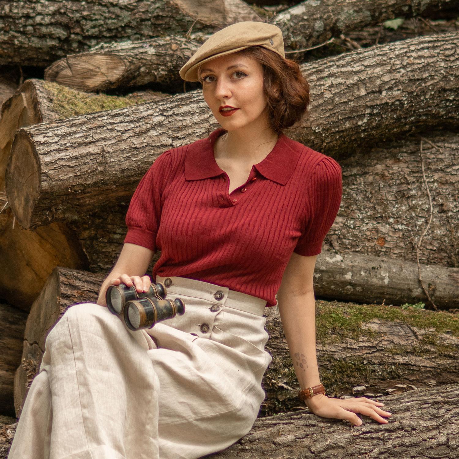 Jaxon Hats | Linen and Cotton Ivy Cap | 167732 | lsfone | NATURAL