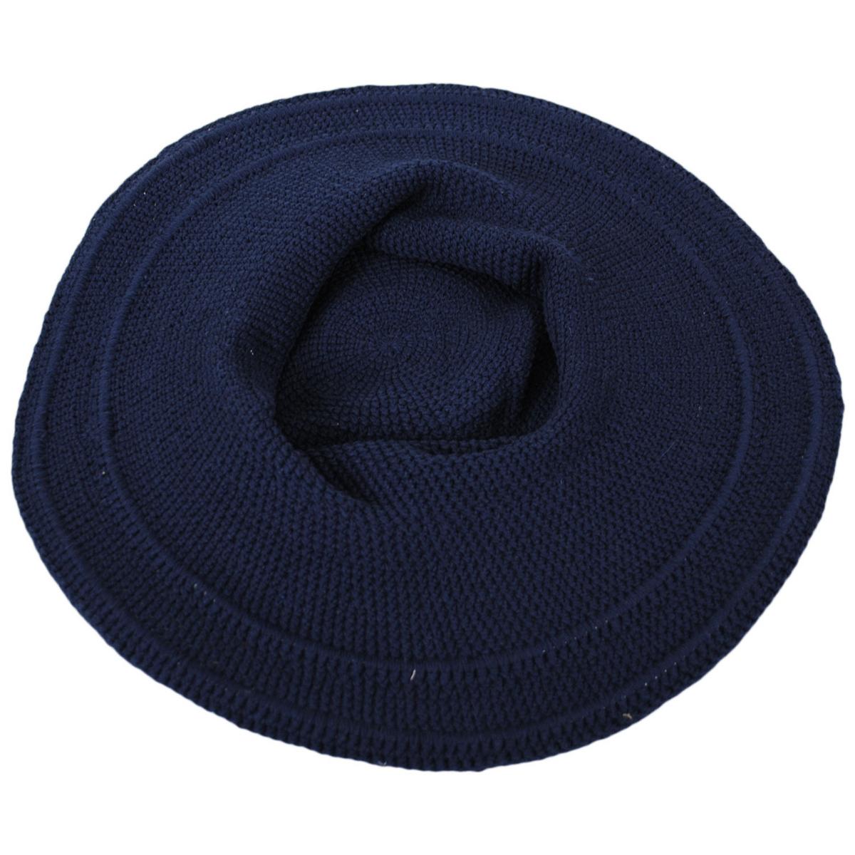 San Diego Hat Company | Bali Cotton Crochet Sun Hat  | 108934 | under | NAVY