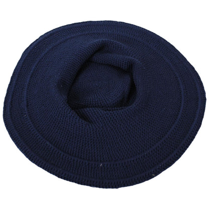 San Diego Hat Company | Bali Cotton Crochet Sun Hat  | 108934 | under | NAVY