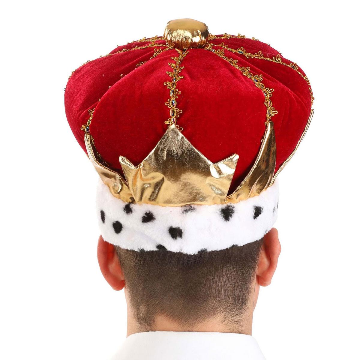 Elope | Plush Crown King Hat | 190315 | detailtwo | RED