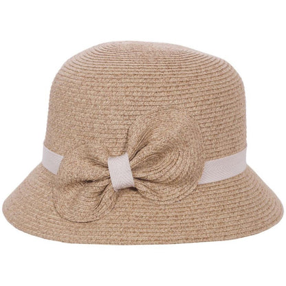 Toucan Collection | Toyo Straw Bow Cloche Hat - Made to Order