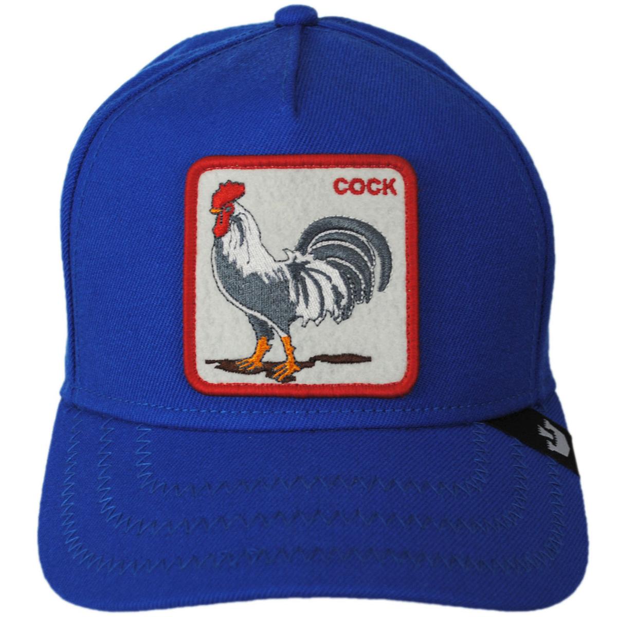 Goorin Bros | Rooster 100 Trucker Snapback Baseball Cap | 200644 | front | BLUE
