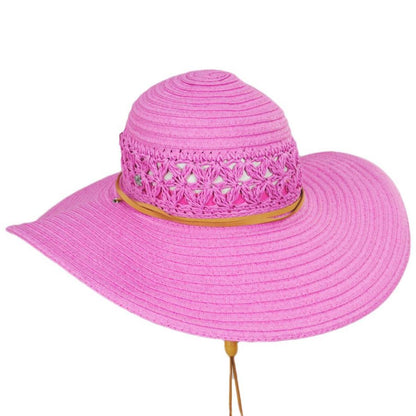 Cappelli | Mary Toyo Straw Swinger Hat | 101275 | lead | FUCHSIA
