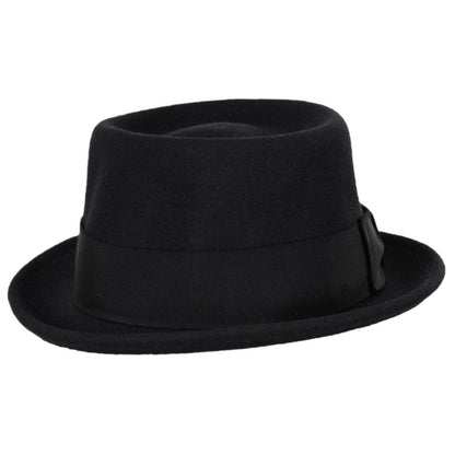Bailey 1922 | Darron Wool LiteFelt Pork Pie Hat - Black | 130000BLK | front | BLACK