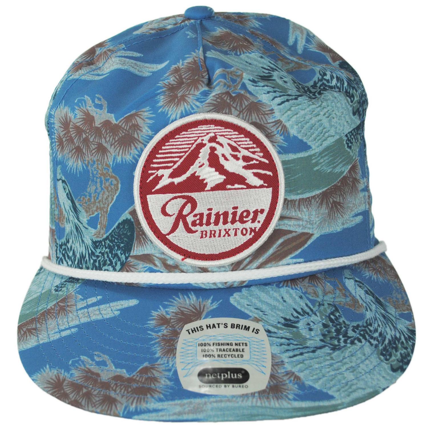 BRIXTON HATS | Rainier x Brixton Snapback Baseball Cap | 201892 | front | BLUE SKY