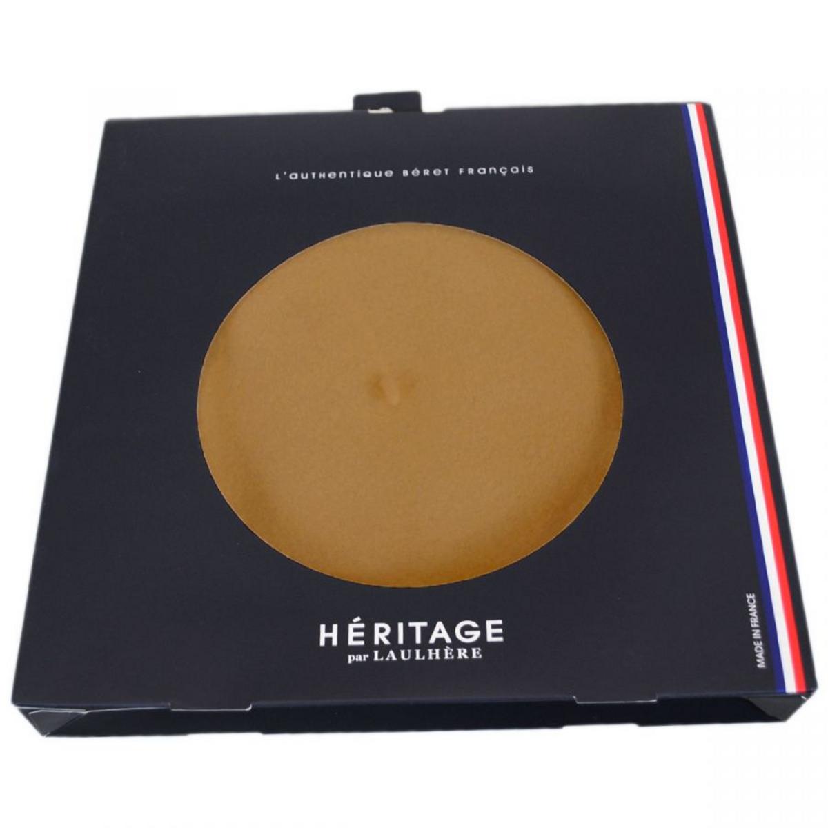 Heritage par Laulhere | Authentique Classic Wool Beret | 151058 | front | CURCUMA
