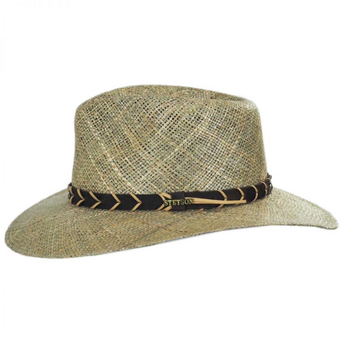 Stetson | Alder Seagrass Straw Outback Hat | 126952 | profile | WHEAT