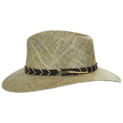 Stetson | Alder Seagrass Straw Outback Hat | 126952 | profile | WHEAT