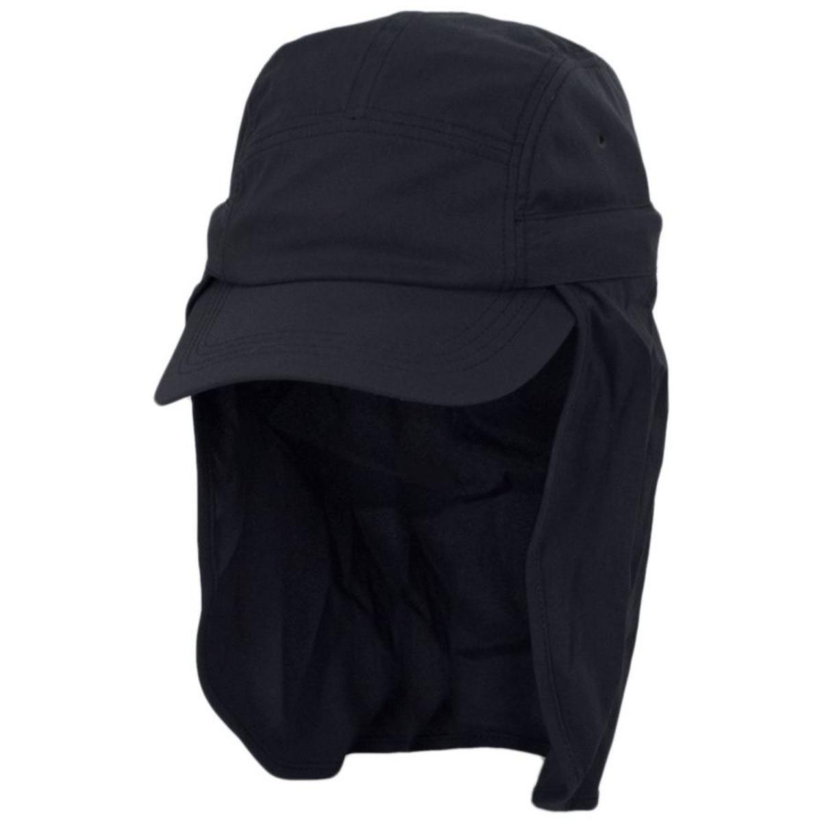 Tilley Endurables | Ultralight DWR Sunshield Neck Flap Baseball Cap | 400844 | lead | BLACK