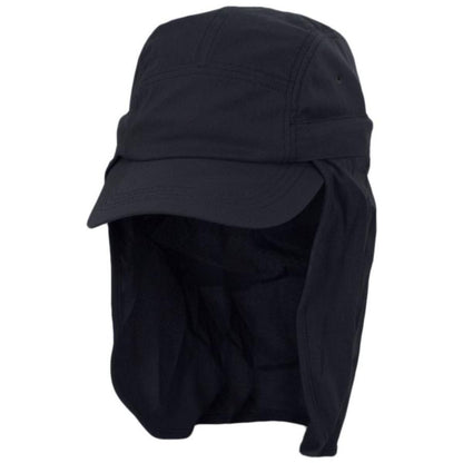 Tilley Endurables | Ultralight DWR Sunshield Neck Flap Baseball Cap | 400844 | lead | BLACK