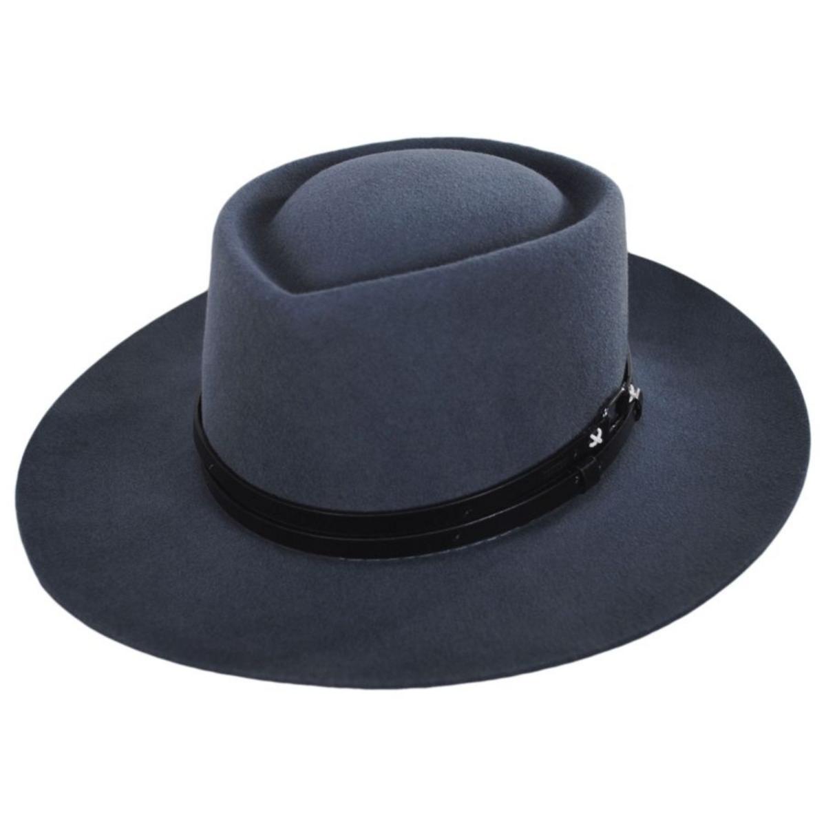 Bailey 1922 | Lang Elite Wool Felt Gambler Hat - Avion | 130393AVN | lead | AVION
