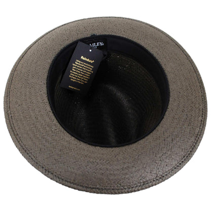 Bailey 1922 | Blixen Sun Raindura Straw Fedora Hat | 127936 | under | KAPOK GREEN