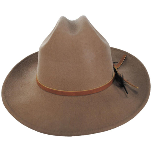 Scala | Adan Wool Felt Western Hat | 130440 | front | PUTTY