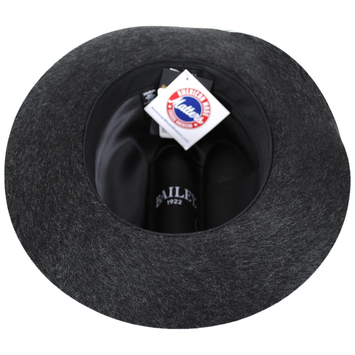 Bailey 1922 | Drover Wool Felt Western Hat | 130318 | under | NU BLACK MIX