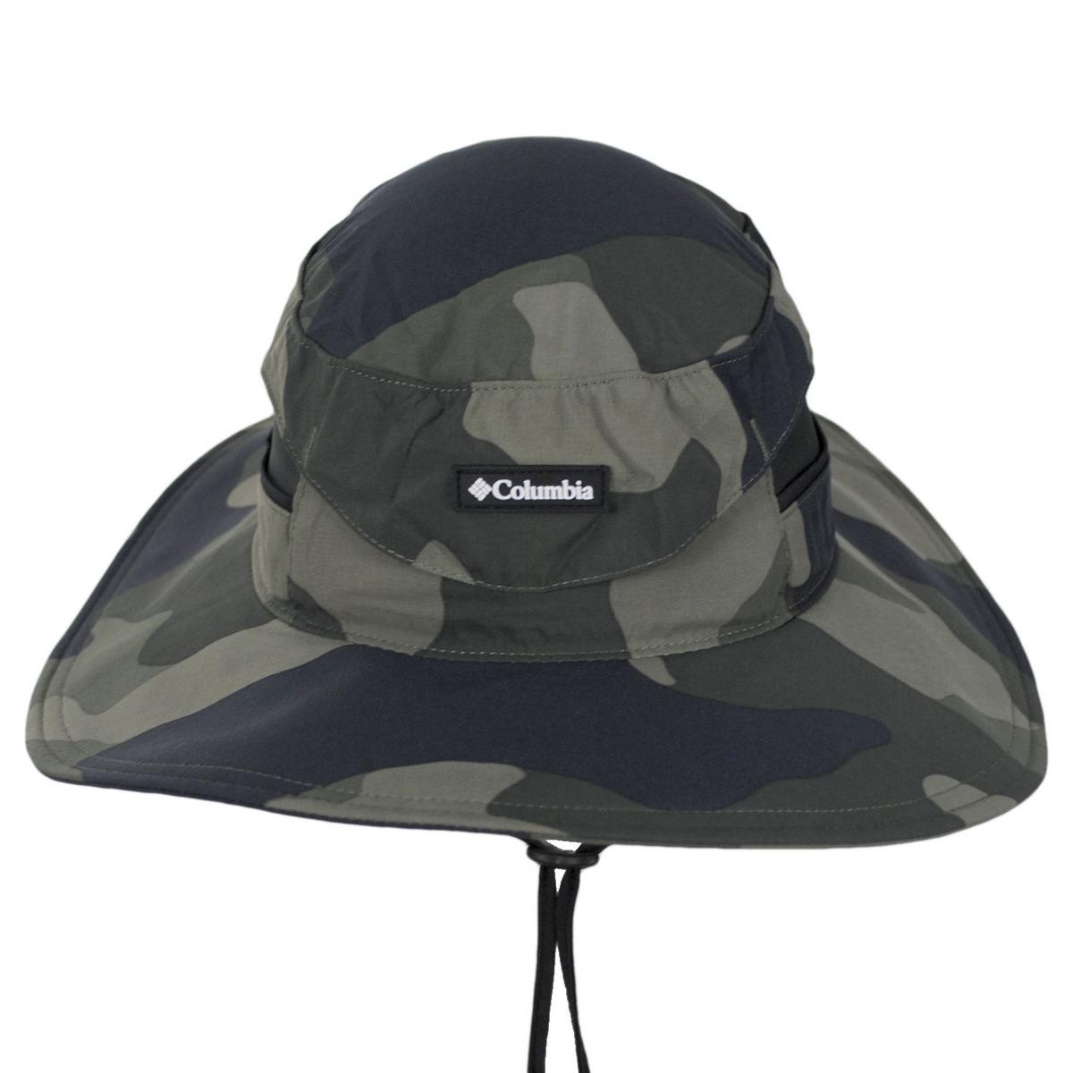 Columbia Sportswear | Bora Bora Printed Booney Hat | 400121 | front | STONE GREEN MOD CAMO