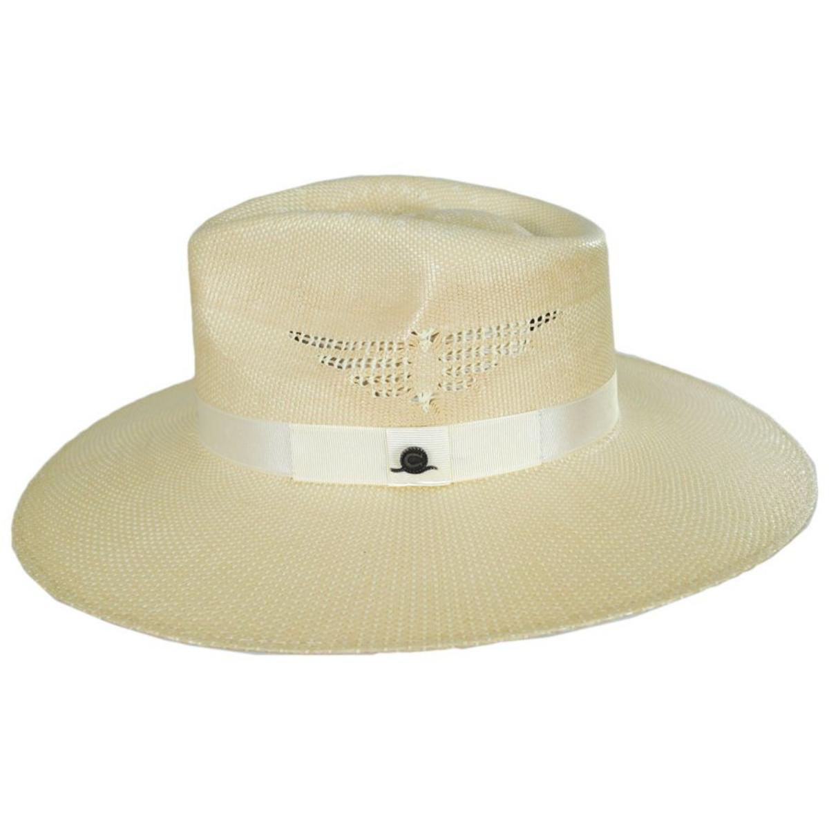 Charlie 1 Horse | Mexico Shore Toyo Straw Fedora Hat | 101669 | profile | NATURAL/TAN