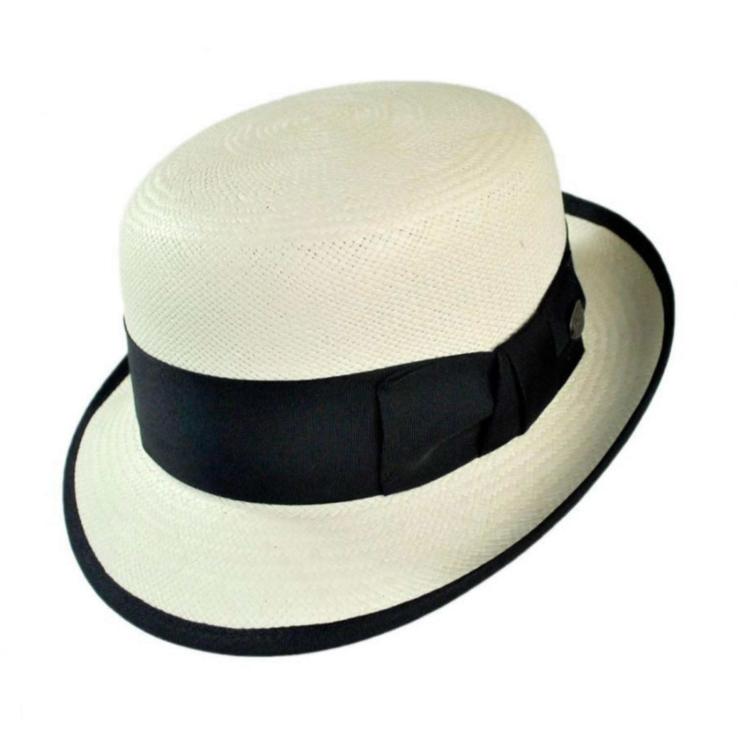 Bailey 1922 | Chaplin Panama Straw Bowler Hat | 127819 | detailone | MEDIA BLEACH
