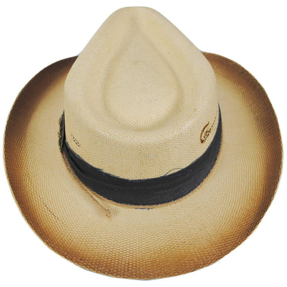 Charlie 1 Horse | Lainey Wilson Laredo Bangora Straw Outback Hat | 101681 | top | SWEATED