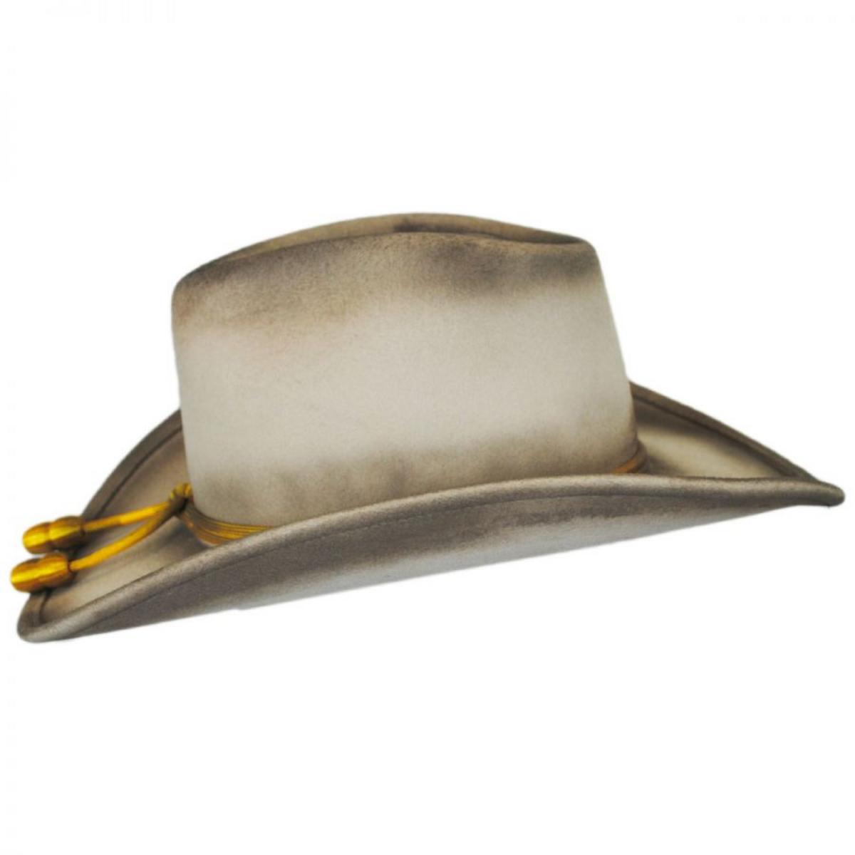 Stetson | John Wayne The Fort Wool Felt Crushable Western Hat | 130672 | profile | SILVERBELLY