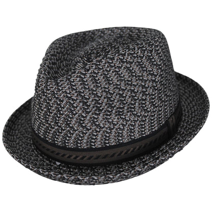 Bailey 1922 | Mannes Poly Braid Fedora Hat - Classic | 127844 | lead | BROWN MULTI