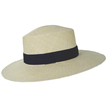 3 Regions Trade Co. | Bolero Cuenca Panama Straw Hat | 128751 | profile | NATURAL/NAVY