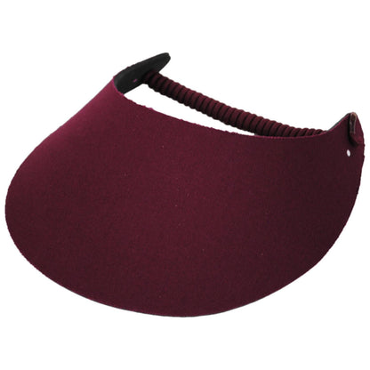 The Incredible Sunvisor | Springlace Solid Sunvisor | 196351 | lead | BURGUNDY