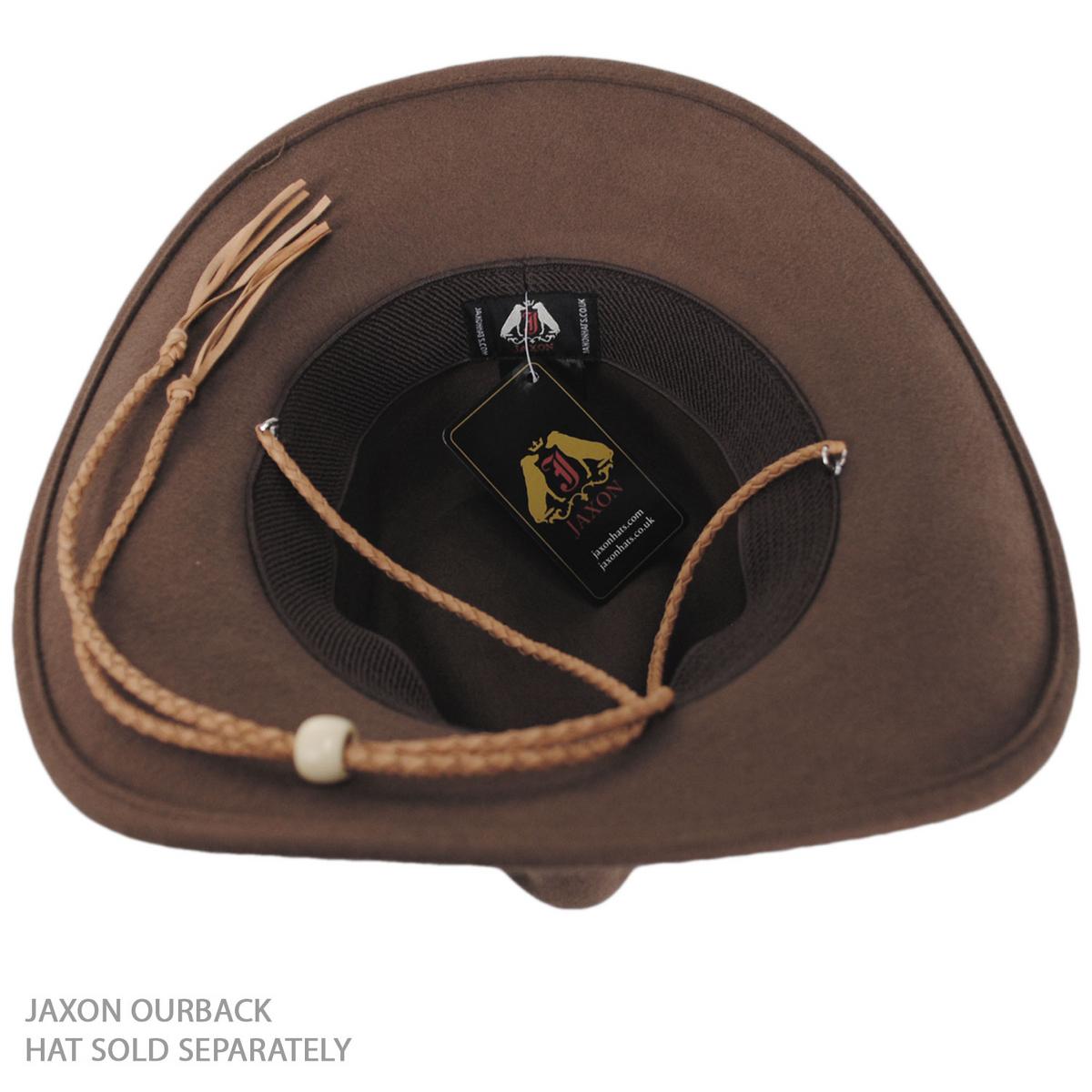 Village Hat Shop | Leather Braid Chin Cord/Strap | 602330 | under | TAN