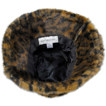 San Diego Hat Company | Fifty-Four Faux Fur Bucket Hat | 108670 | under | LEOPARD