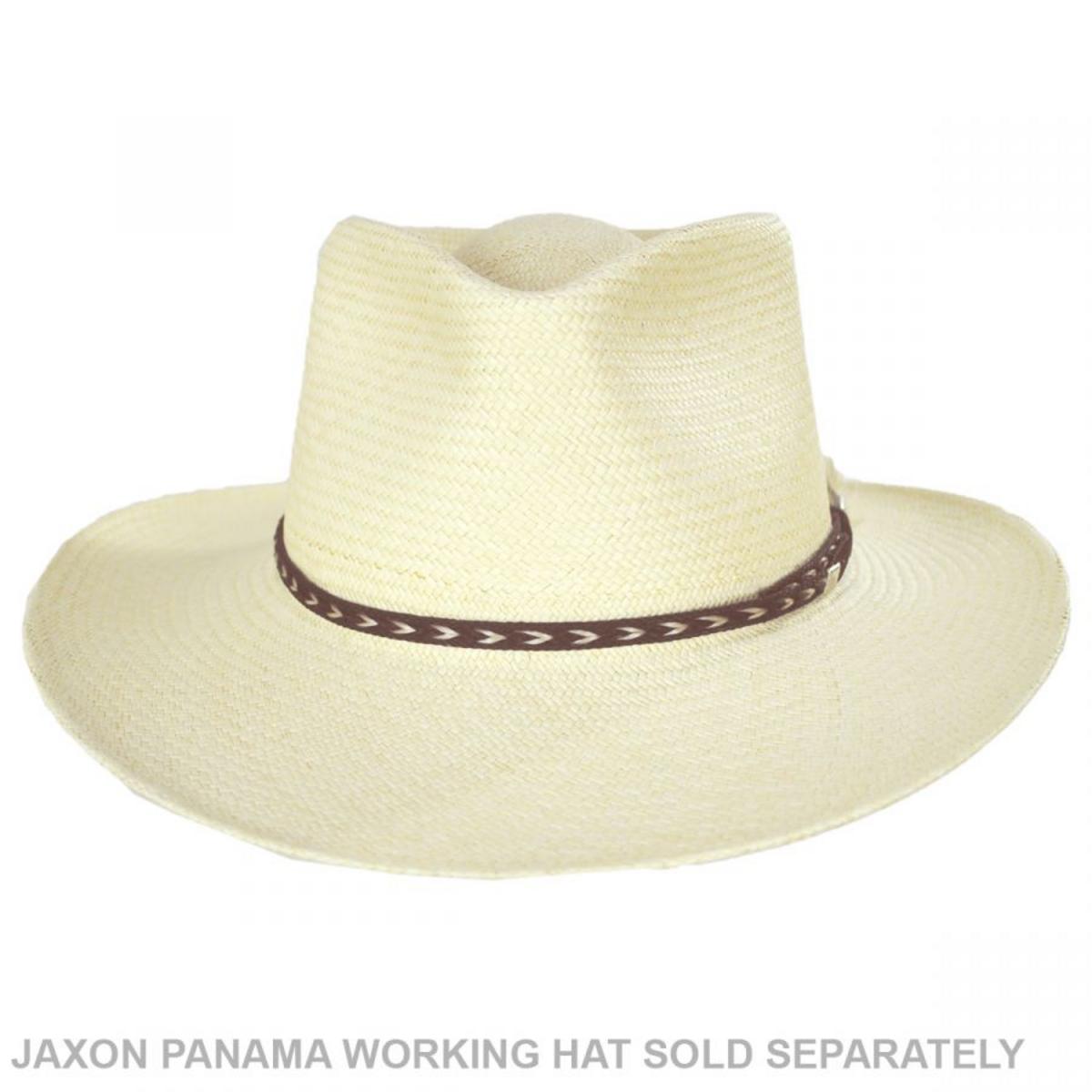 Kenny K | Vegan Leather and Horse Hair Hat Band | 602062 | front | BROWN