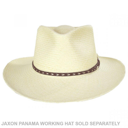 Kenny K | Vegan Leather and Horse Hair Hat Band | 602062 | front | BROWN