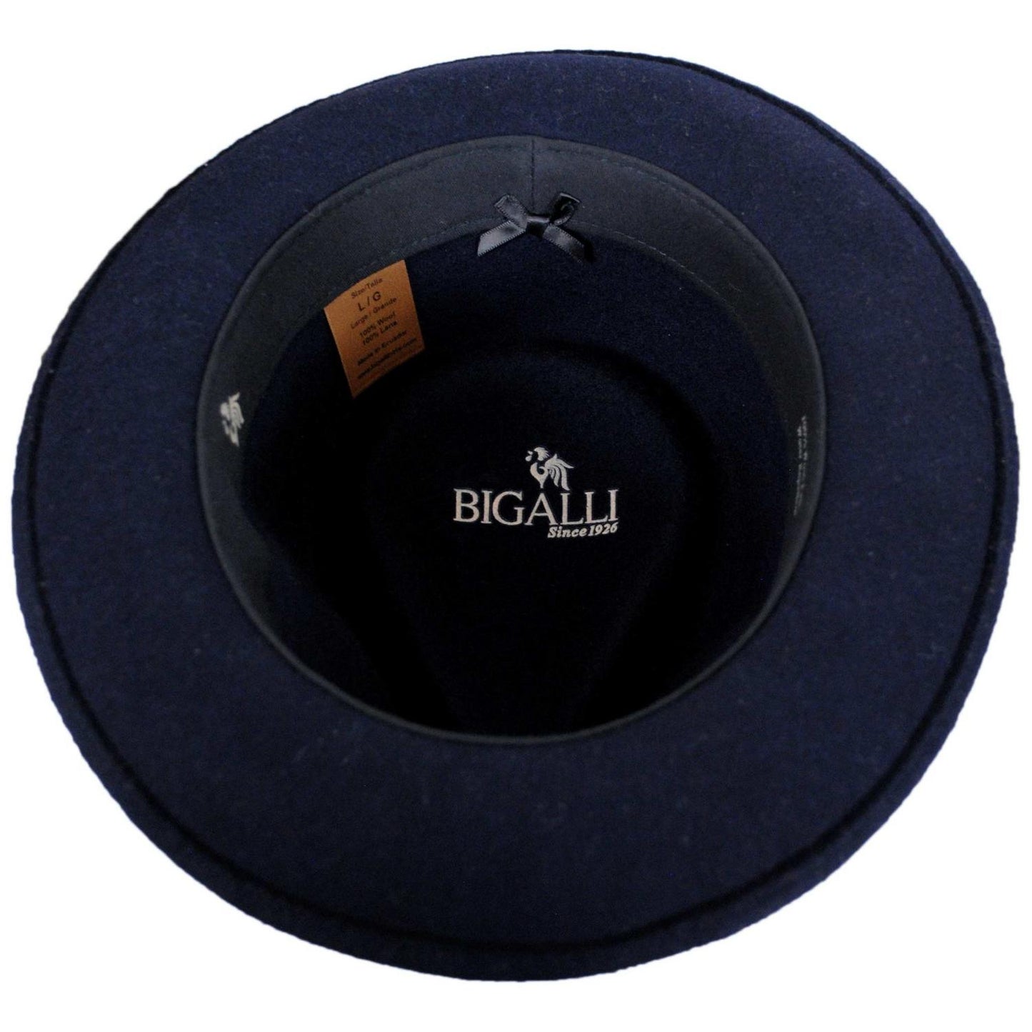 Bigalli | Quick Step Wool Felt Fedora Hat | 131439 | under | NAVY