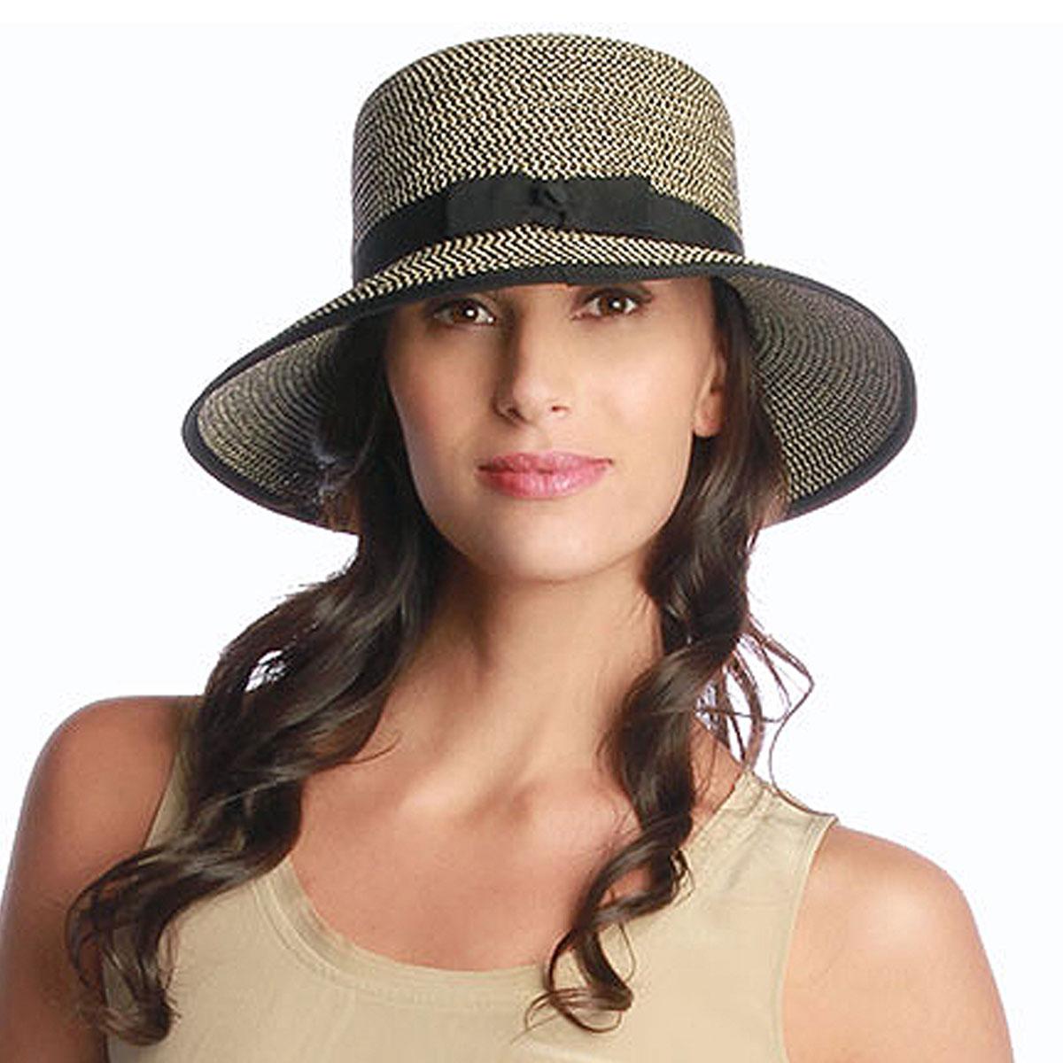 Physician Endorsed | Pitch Perfect Framer Toyo Straw Cloche Hat | 102727 | lsfone | BLACK