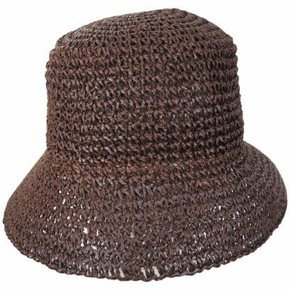 Physician Endorsed | Autumn Toyo Straw Bucket Hat | 102645 | front | BROWN