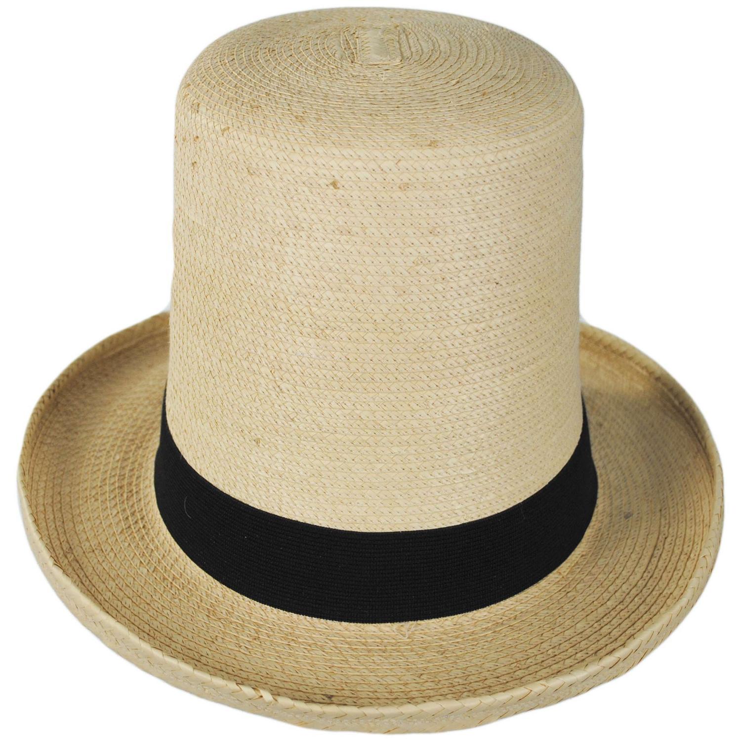 SunBody Hats | Guatemalan Palm Leaf Straw Top Hat | 128211 | front | NATURAL