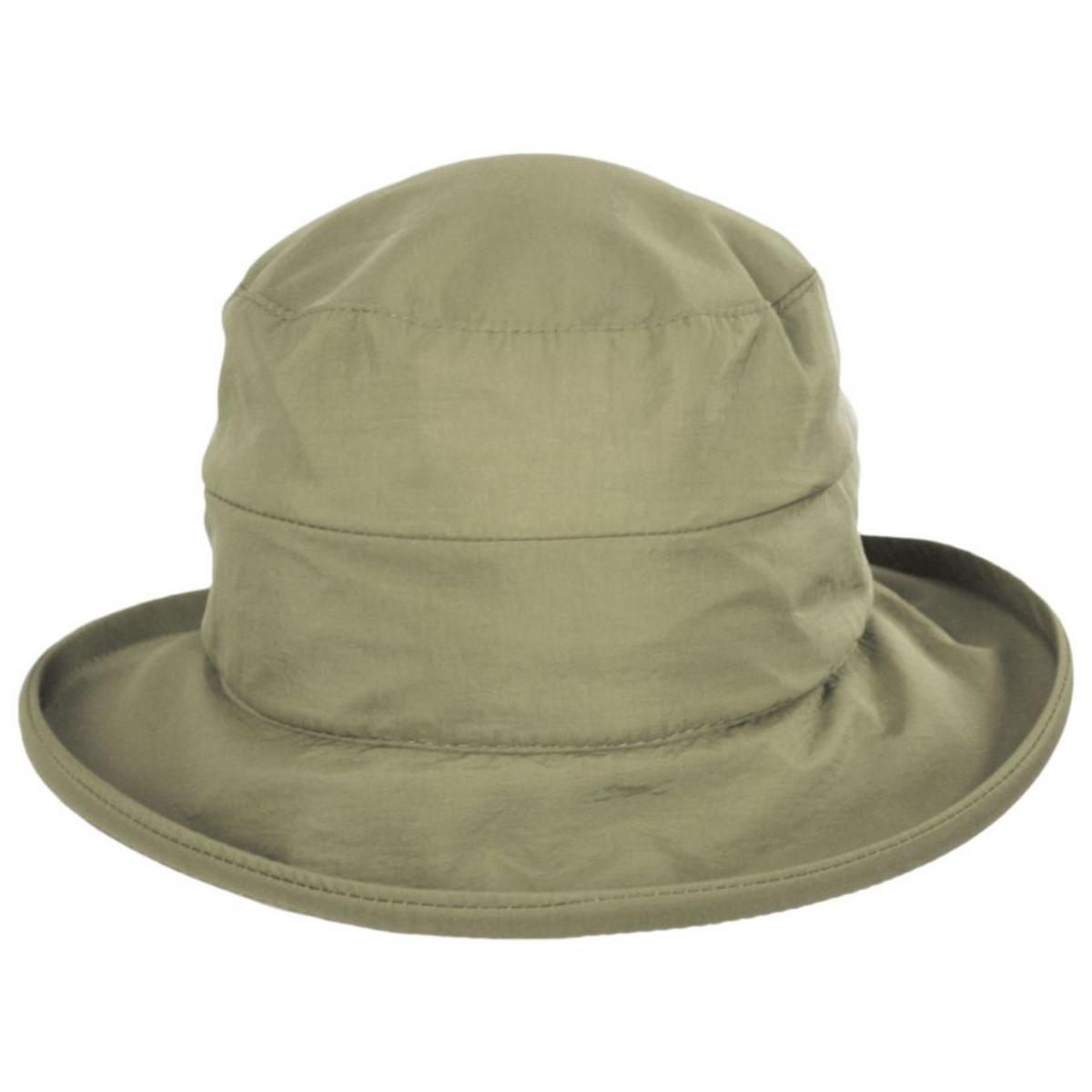 Scala | Hanover Cloche Rain Hat | 106408 | front | KHAKI