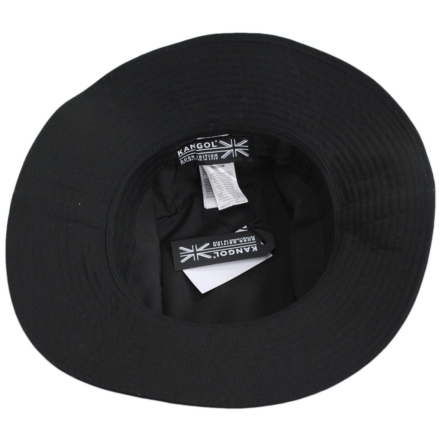 Kangol | Washed Cotton Fisherman Bucket Hat | 185803 | under | BLACK