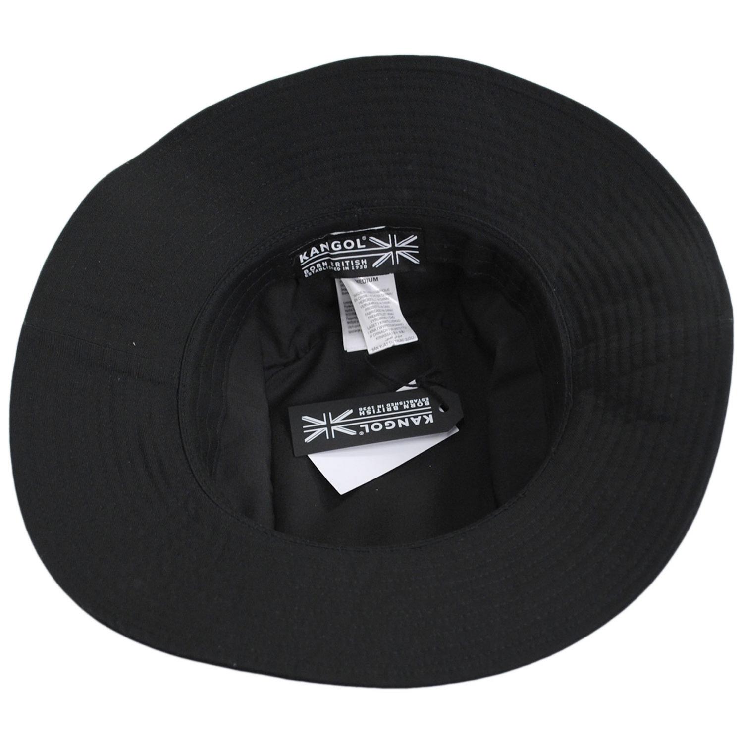 Kangol | Washed Cotton Fisherman Bucket Hat | 185803 | under | BLACK