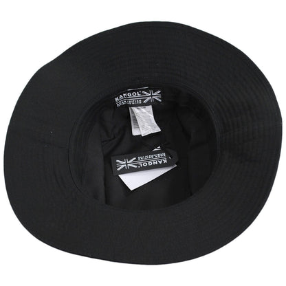 Kangol | Washed Cotton Fisherman Bucket Hat | 185803 | under | BLACK