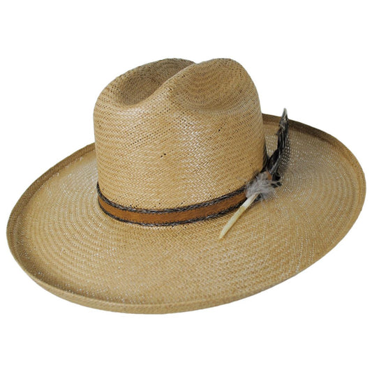 Stetson | Might Could Shantung Straw Western Hat | 127054 | lead | TAN
