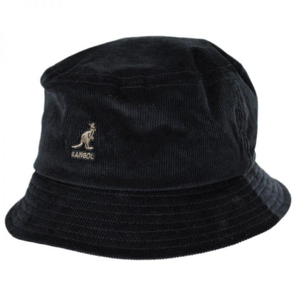 Kangol | Corduroy Cotton Blend Bucket Hat | 185710 | lead | BLACK