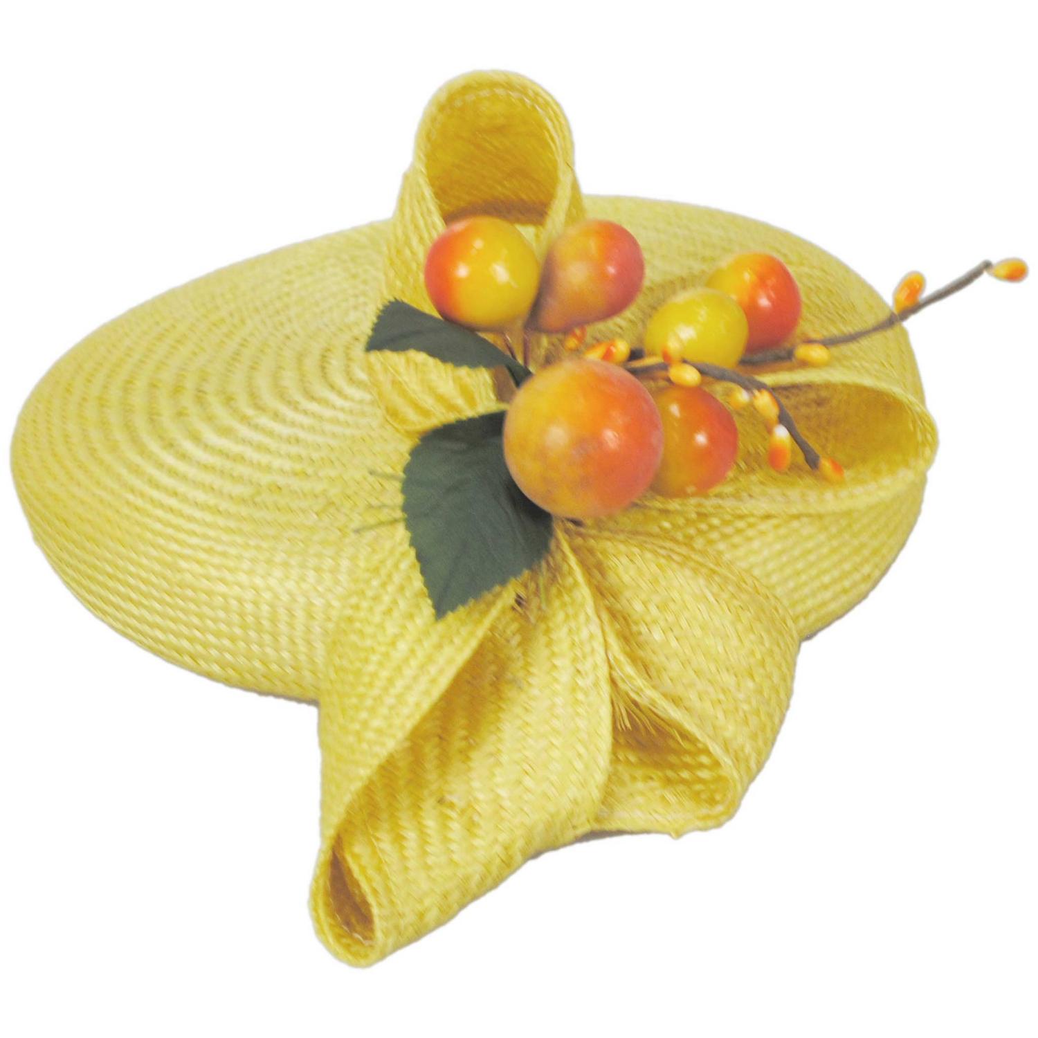 Kathy Jeanne | Vintage Orange Sisal Straw Pillbox | 122460 | profile | LEMON