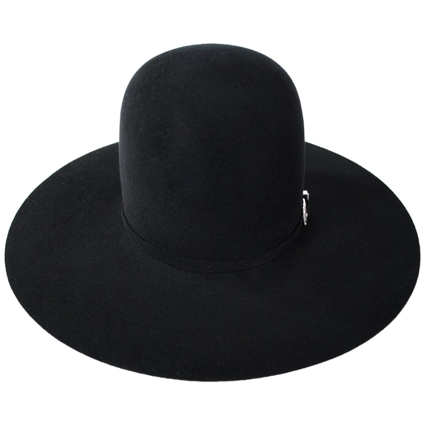 Bailey Western | Lightning Open Wool and Angora Felt Cowboy Hat | 130021 | front | BLACK