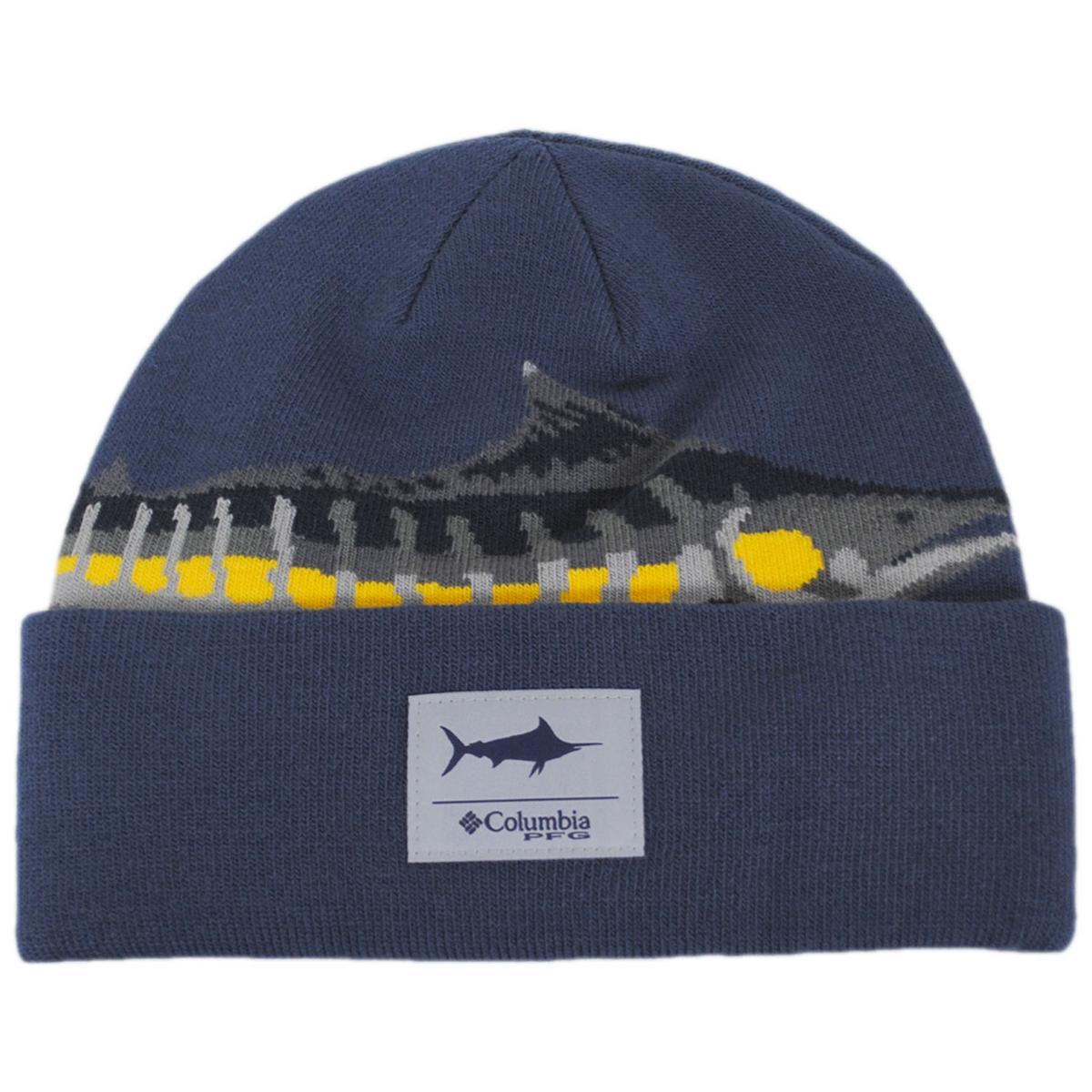 Columbia Sportswear | PFG Fall River Acrylic Knit Beanie Hat | 500747 | lead | CARBON
