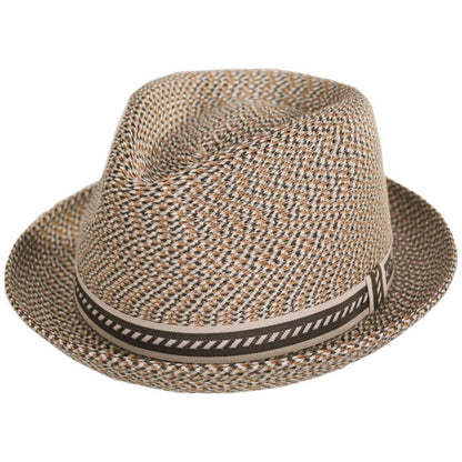 Bailey 1922 | Mannes Poly Braid Fedora Hat - Fashion Colors | 127844A | lead | TAWNY