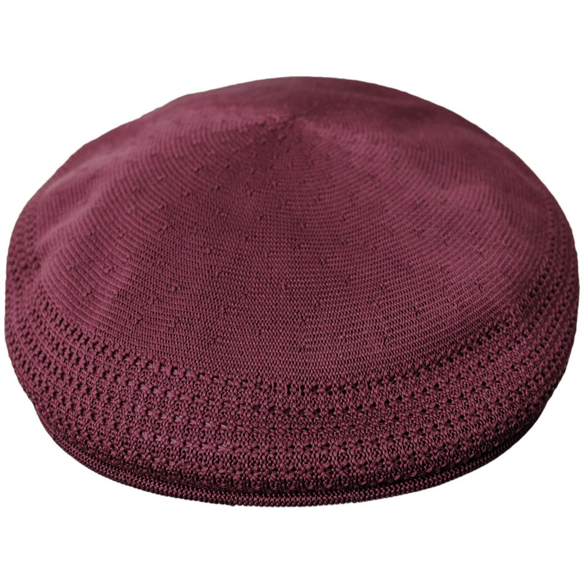 Kangol | Tropic Ventair 504 Ivy Cap - Sulphur & Cranberry | 160803SC | front | CRANBERRY