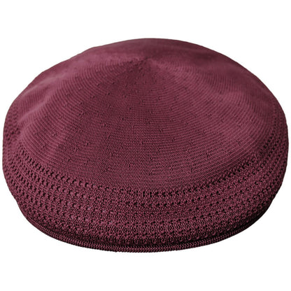 Kangol | Tropic Ventair 504 Ivy Cap - Sulphur & Cranberry | 160803SC | front | CRANBERRY