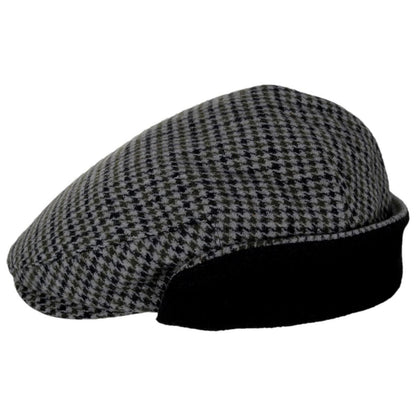 BRIXTON HATS | Hooligan Wool Blend Earflap Ivy Cap | 161576 | profile | BLACK/GREY/CHARCOAL