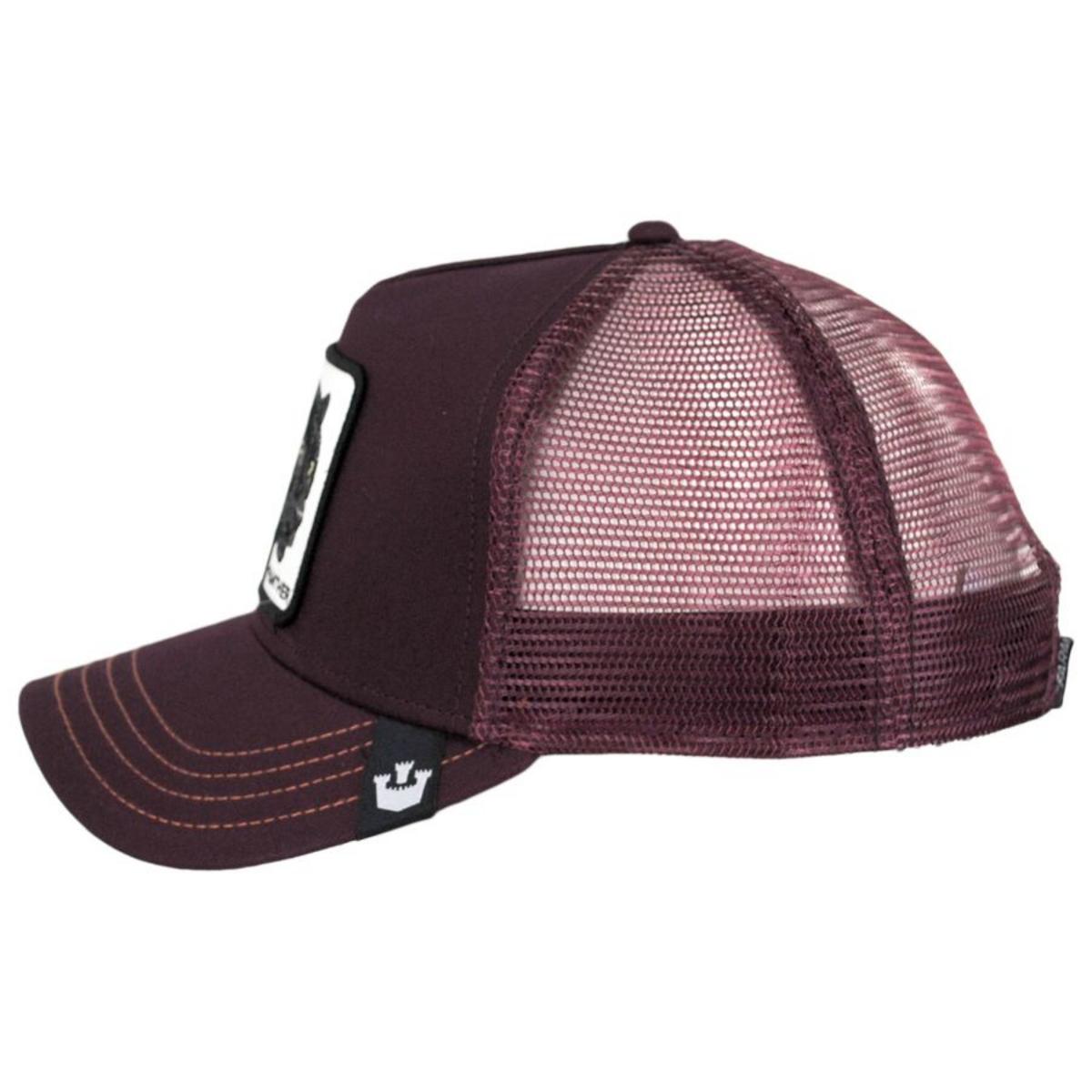 Goorin Bros | Black Panther Trucker Snapback Baseball Cap | 200437 | profile | MAROON