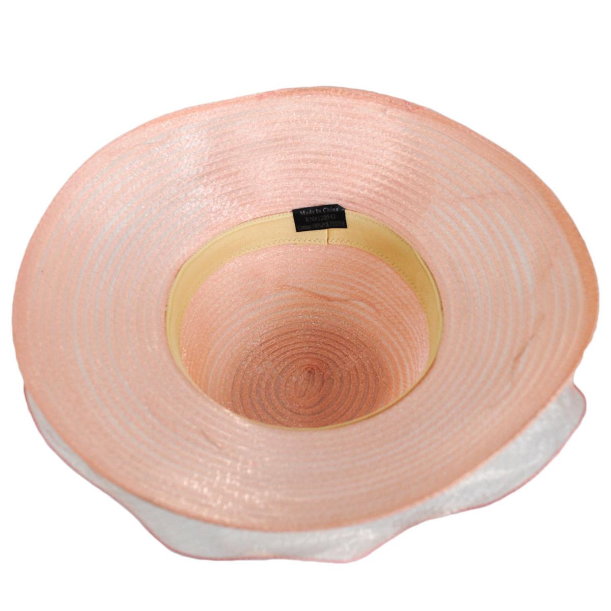 Iridescent Milan Organza Downbrim Hat