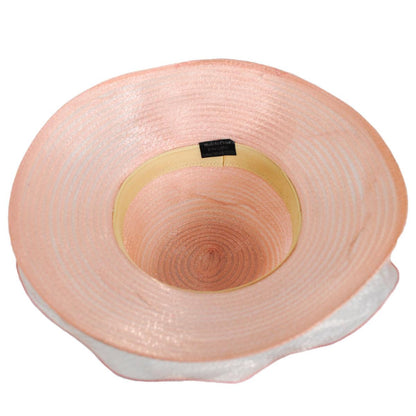 Iridescent Milan Organza Downbrim Hat